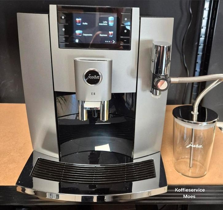 Jura E8 EC Dark Inox 2024 €900,-, Witgoed en Apparatuur, Koffiezetapparaten, Zo goed als nieuw, Koffiebonen, Koffiemachine, 10 kopjes of meer