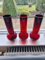 vazen groot rood 3x ikea, Minder dan 50 cm, Glas, Zo goed als nieuw, Ophalen