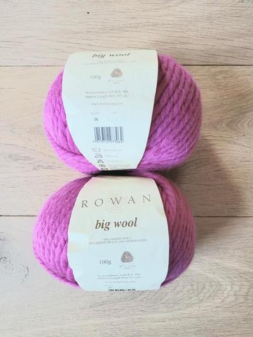 Rowan Big Wool - 2 Bollen Roze Merino Wol beschikbaar voor biedingen