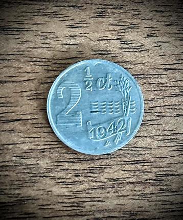 Nederland  2 1/2  cent 1942 beschikbaar voor biedingen