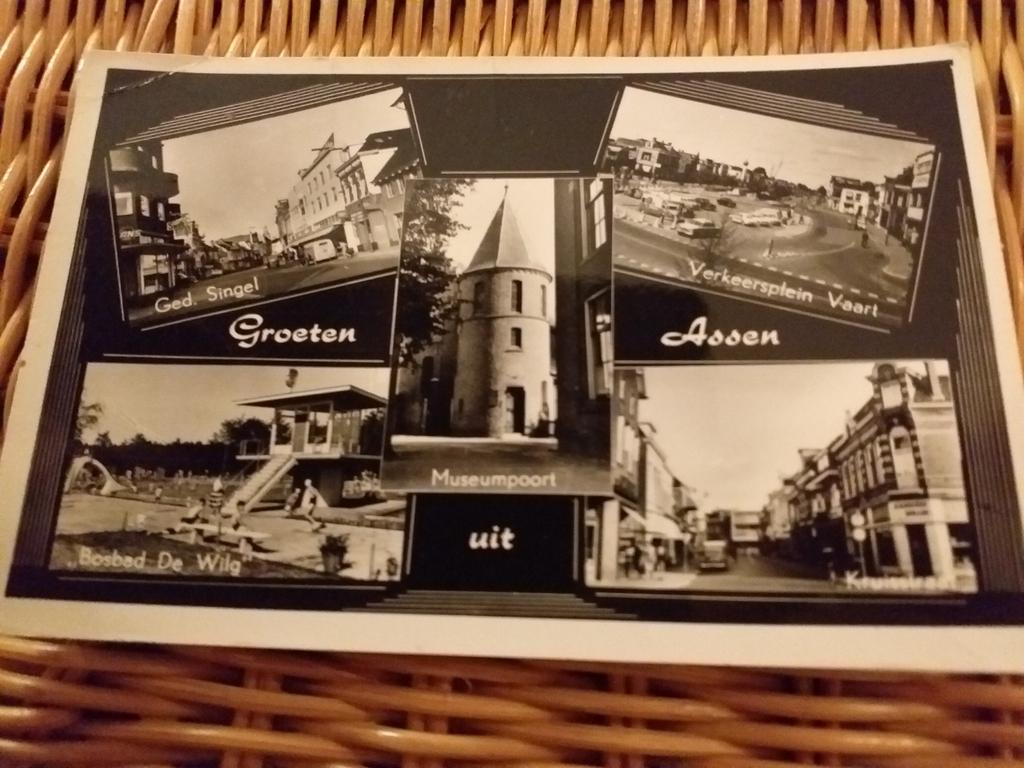 Assen - met o.a. Bosbad De Wilg, Kruisstraat, Ged. Singel, Verzenden, Gelopen, Drenthe