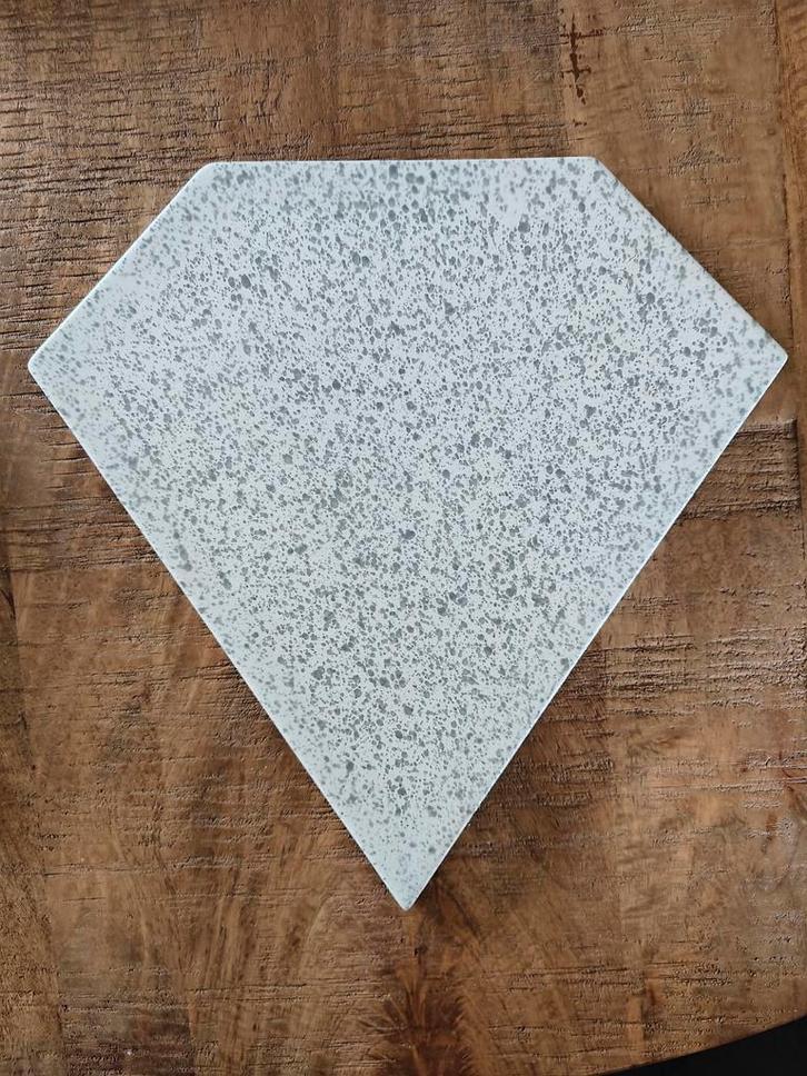 Grijze diamant Snijplank Kwantum Wown! Zilverblauw collectie, Huis en Inrichting, Woonaccessoires | Onderzetters, Zo goed als nieuw