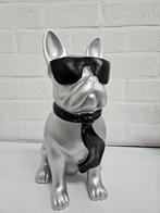 BULLDOG DECORATIE BEELD 40 CM  HOOG , NIEUW , HOND , ZILVER, Ophalen of Verzenden, Nieuw