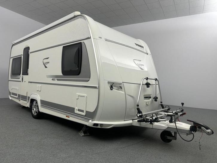 Fendt Saphir 465 SFB Cassetteluifel Mover INCL. STALING, Caravans en Kamperen, Caravans, Bedrijf, tot en met 4, Rondzit, Fendt