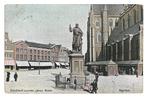 976044	Haarlem	Standbeeld Laurens Jansz Koster	1906	Gelopen, Ophalen of Verzenden, Voor 1920, Gelopen, Noord-Holland