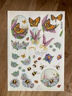 Knipvel Marij Rahder - bloemen vlinder hommels, Hobby en Vrije tijd, Kaarten | Zelf maken, Ophalen of Verzenden, Nieuw, Natuur