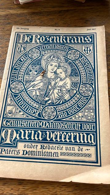 De rozenkrans 1917 tijdschriftje martelaren gorcum maria beschikbaar voor biedingen