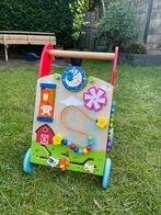 Houten loopwagen, Kinderen en Baby's, Speelgoed | Houten speelgoed, Ophalen, Zo goed als nieuw