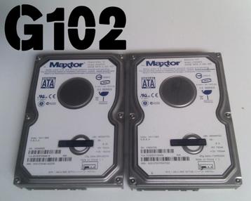 2 stuks Maxtor desktop HDD SATA hardeschijf 250GB