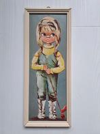 Retro vintage prent meisje midgetgolf jr 60 - 70, Ophalen of Verzenden