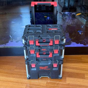 Milwaukee Packout Kofferset 3-Delig in Nette Staat beschikbaar voor biedingen