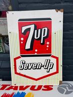 Vintage 7up Reclamebord Seven-Up, Verzamelen, Merken en Reclamevoorwerpen, Ophalen, Reclamebord, Gebruikt, .