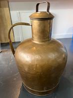 Zware Koperen vintage melkbus/ Dutch copper milk jug, Antiek en Kunst, Ophalen, Koper