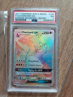 Charizard GX Rainbow Rare PSA 7 – Burning Shadows, Hobby en Vrije tijd, Verzamelkaartspellen | Pokémon, Ophalen of Verzenden, Zo goed als nieuw