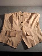 Bandeu top, Beige, Maat 42/44 (L), Ophalen of Verzenden, Zo goed als nieuw