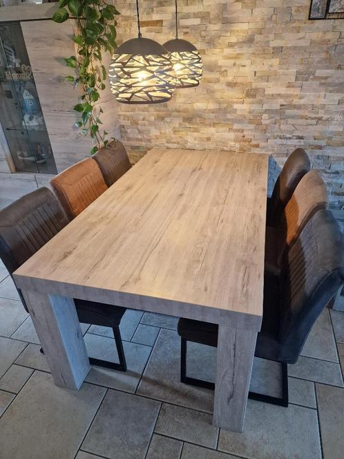 Eettafel en salontafel model 'Emmen', Huis en Inrichting, Tafels | Eettafels, Zo goed als nieuw, 50 tot 100 cm, 150 tot 200 cm