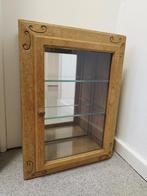 Antiek Frans eiken wandkastje wand kast spiegel 31x15x43cm, Antiek en Kunst, Antiek | Meubels | Kasten, Verzenden
