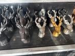Partij 30x Decoratieve Hertenkoppen, Ophalen of Verzenden, Nieuw, Metaal, Dierenbeeld