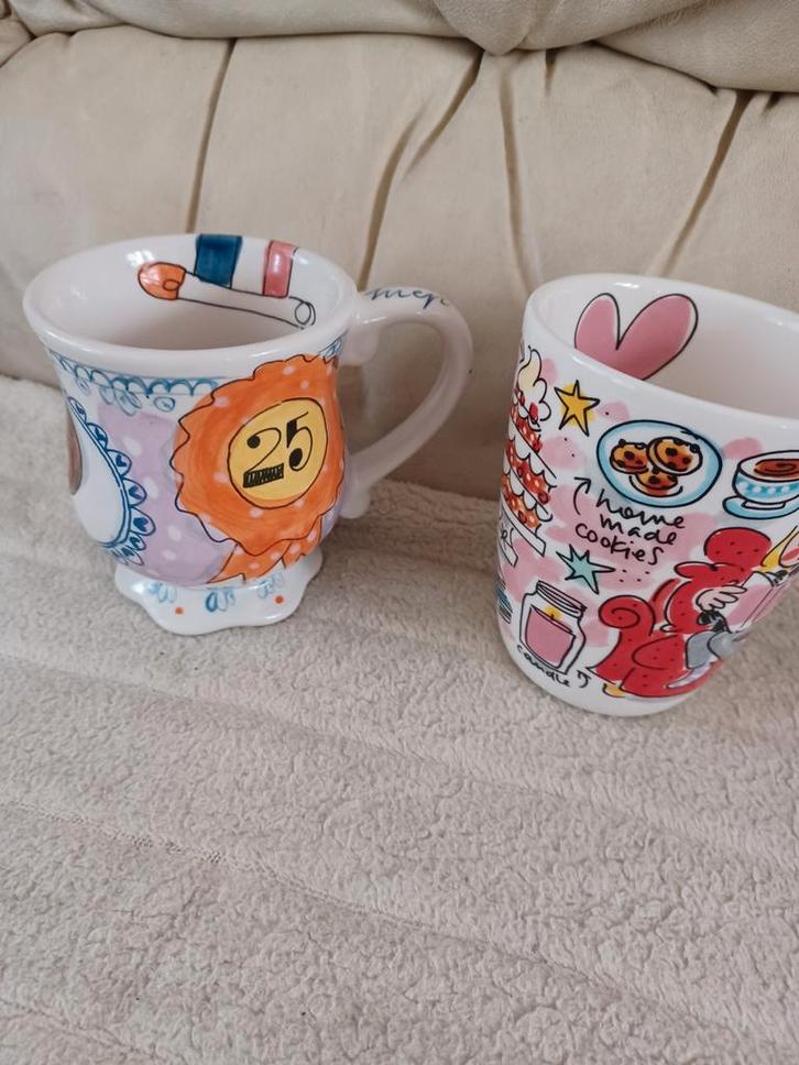 2x blond amsterdam  mokken /mok 12 €, Huis en Inrichting, Keuken | Servies, Zo goed als nieuw, Kop(pen) en/of Schotel(s), Blond Amsterdam