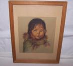 Prachtige Inuit tekening van Dorothy Francis. Izgs. 33x25cm., Antiek en Kunst, Ophalen of Verzenden