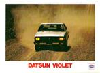 Folder Datsun Violet 1980, Boeken, Auto's | Folders en Tijdschriften, Gelezen, Overige merken, Verzenden