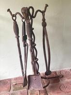 Haardset vintage, brocante, antiek, sfeervol, Antiek en Kunst, Ophalen