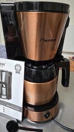 Koffiezetapparaat met thermokan 8 kops Bestron, Gebruikt, Verzenden, Koffiemachine, Gemalen koffie
