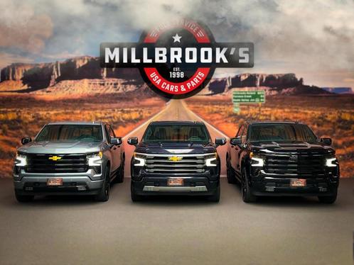 Chevrolet USA Silverado High Country 6.2 V8 420 PK, BPM VRIJ, Auto's, Bestelauto's, Bedrijf, Te koop, 4x4, Lederen bekleding, Metallic lak
