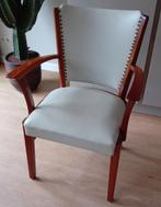 Set van 6 unieke eetkamerstoelen in Mid-Century stijl, Ophalen of Verzenden, Gebruikt, Bruin