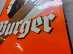 Origineel blik reclamebord “Burger” sigaren – 7451 cm, Ophalen of Verzenden, Gebruikt, Reclamebord
