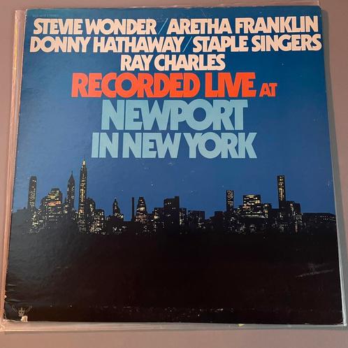 LP Stevie Wonder / Aretha Franklin e.a. - Live at Newport NY, Cd's en Dvd's, Vinyl | R&B en Soul, Zo goed als nieuw, 1960 tot 1980