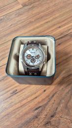 Fossil coachman CH2565 - Leer, Sieraden, Tassen en Uiterlijk, Horloges | Heren, Staal, Polshorloge, Ophalen of Verzenden, Leer