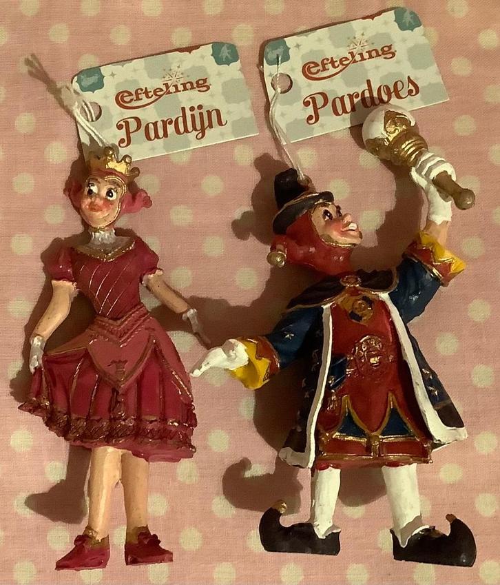 Efteling Kruidvat Pardoes en Pardijn Kersthangers, Diversen, Kerst, Zo goed als nieuw, Ophalen of Verzenden