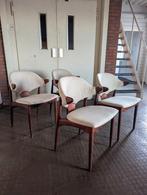 4 vintage koehoorn stoelen/ cowhorn chairs, Huis en Inrichting, Stoelen, Ophalen, Hout, Zo goed als nieuw, Vier