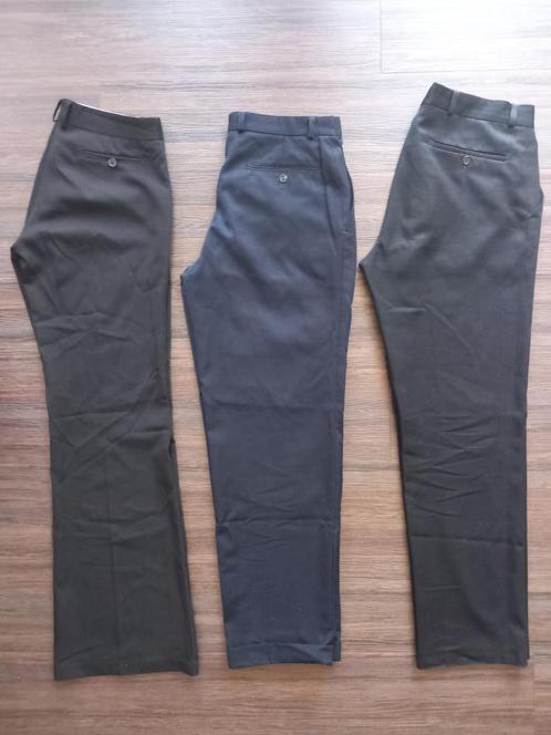 4 pantalons. Donkerblauw, grijsblauw en 3 zwart en 1 zwart ., Kleding | Heren, Broeken en Pantalons, Nieuw, Zwart, Ophalen of Verzenden