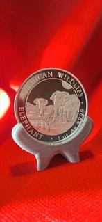 African wildlife elephant 1oz 999.9 2026 zilver, Ophalen of Verzenden, Zilver