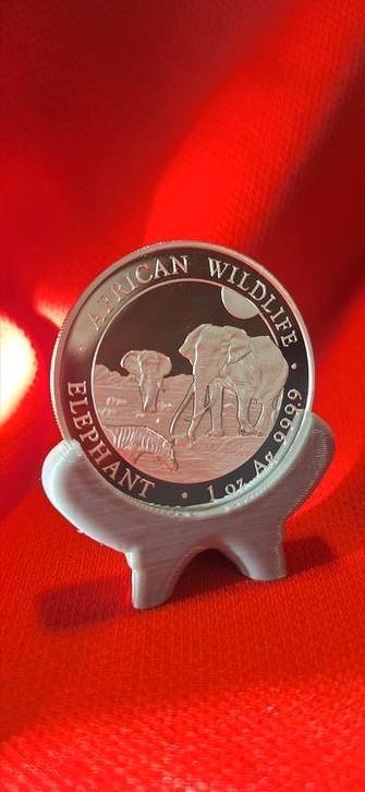 African wildlife elephant 1oz 999.9 2026 zilver beschikbaar voor biedingen