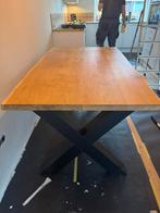 Eettafel eikenhout blad 160x90, Huis en Inrichting, Tafels | Eettafels, Ophalen, Gebruikt, Eikenhout, 50 tot 100 cm