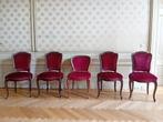 Gave antieke stoelen uit rijksmonument gouden bocht A`dam, Ophalen, Zo goed als nieuw, Vijf, Zes of meer stoelen, Rood