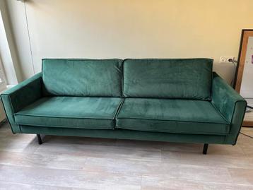 Groene Velvet Bank + Voetenbank