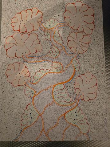 Abstracte Boom Tekening beschikbaar voor biedingen
