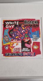 Jean-Paul Marsman – “White Guy, Black Man (Drinking Coffee), Oorspronkelijke maker, Nieuw, Ophalen of Verzenden, Schilderij