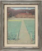 uit 1949=Cornelis Kloos 1895-1976 = tulpenveld Clingendael, Antiek en Kunst, Ophalen of Verzenden