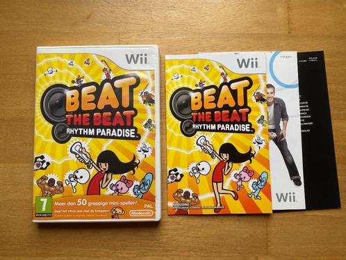 Beat the beat Rhythm paradise wii, Spelcomputers en Games, Games | Nintendo Wii, Zo goed als nieuw, Racen en Vliegen, 3 spelers of meer