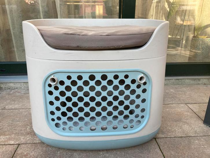 Afsluitbare hondenmand voor klein hondje, Dieren en Toebehoren, Hondenmanden, Gebruikt, Ophalen