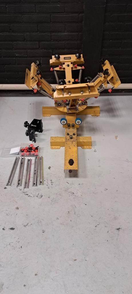 Zeefdruk carrousel 4 kleuren, Antiek en Kunst, Kunst | Litho's en Zeefdrukken, Ophalen