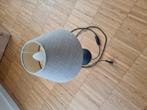 Lamp staand model zwart met lichtgrijze kap, Ophalen of Verzenden, Zo goed als nieuw, Metaal of Aluminium