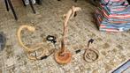 Lamp hout/touw-stijl, Ophalen, Zo goed als nieuw, Hout, Minder dan 100 cm