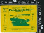 Sticker: QSL From Station Pontiac Mobil - Rotterdam, Verzamelen, Film, Tv of Omroep, Ophalen of Verzenden