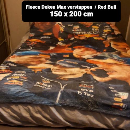 2 Max Verstappen Red bull Fleece Dekens, Huis en Inrichting, Slaapkamer | Beddengoed, Zo goed als nieuw, Deken of Dekbed, Eenpersoons
